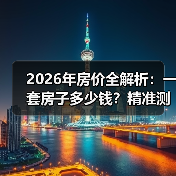 2026年房价全解析：一套房子多少钱？精准测算指南（图2）
