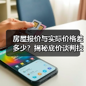 房屋报价与实际价格差多少？揭秘底价谈判技巧（图1）