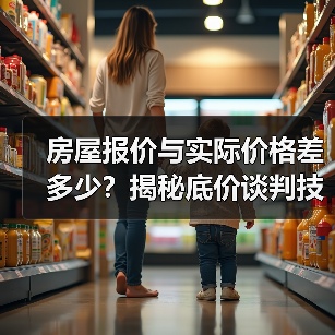 房屋报价与实际价格差多少？揭秘底价谈判技巧（图3）