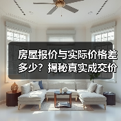 房屋报价与实际价格差多少?揭秘真实成交价(图3) 房屋报价与实际价格差多少?揭秘真实成交价(图3)