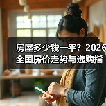 房屋多少钱一平？2026全国房价走势与选购指南（图2）