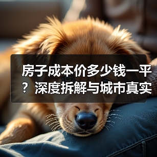 房子成本价多少钱一平?深度拆解与城市真实案例(图3) 房子成本价多少钱一平?深度拆解与城市真实案例(图3)