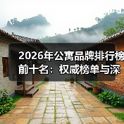 2026年公寓品牌排行榜前十名:权威榜单与深度解析(图1) 2026年公寓品牌排行榜前十名:权威榜单与深度解析(图1)