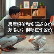 房屋报价和实际成交价差多少?揭秘真实议价空间(图3) 房屋报价和实际成交价差多少?揭秘真实议价空间(图3)
