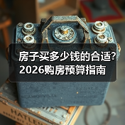 房子买多少钱的合适?2026购房预算指南(图1) 房子买多少钱的合适?2026购房预算指南(图1)