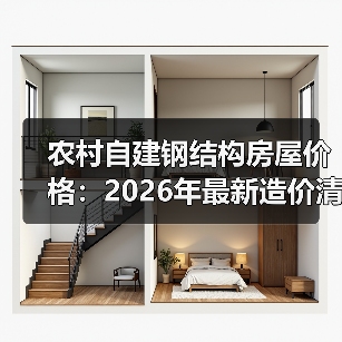 农村自建钢结构房屋价格：2026年最新造价清单（图1）