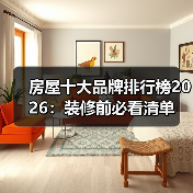 房屋十大品牌排行榜2026:装修前必看清单(图2) 房屋十大品牌排行榜2026:装修前必看清单(图2)