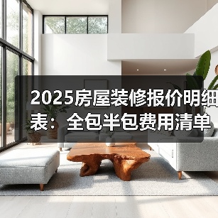 2025房屋装修报价明细表:全包半包费用清单(图1) 2025房屋装修报价明细表:全包半包费用清单(图1)