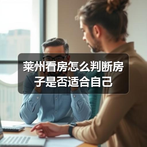 莱州看房怎么判断房子是否适合自己(图2) 莱州看房怎么判断房子是否适合自己