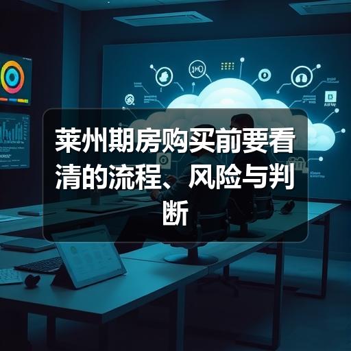 莱州期房购买前要看清的流程、风险与判断方法(图1) 莱州期房购买前要看清的流程、风险与判断方法