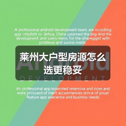 莱州大户型房源怎么选更稳妥(图1) 莱州大户型房源怎么选更稳妥