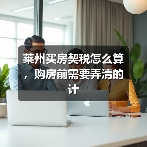 莱州买房契税怎么算,购房前需要弄清的计税思路(图3) 莱州买房契税怎么算,购房前需要弄清的计税思路