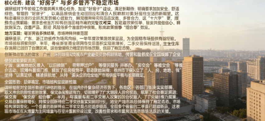 住建部赴粤浙调研定调:用好政策自主权,多管齐下巩固房地产市场稳定态势(图2) 住建部赴粤浙调研定调:用好政策自主权,多管齐下巩固房地产市场稳定态势(图2)