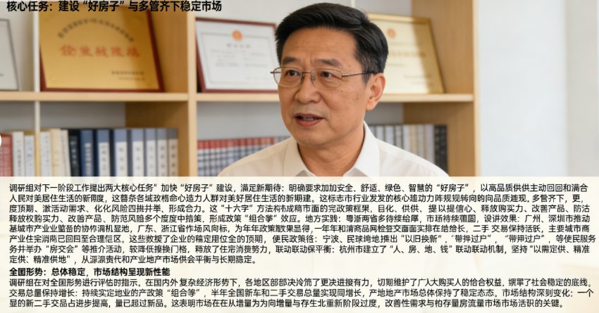 住建部赴粤浙调研定调:用好政策自主权,多管齐下巩固房地产市场稳定态势(图3) 住建部赴粤浙调研定调:用好政策自主权,多管齐下巩固房地产市场稳定态势(图3)